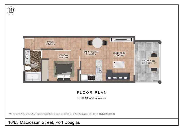 Floorplan of Homely apartment listing, 16/63 Macrossan Street, Port Douglas QLD 4877