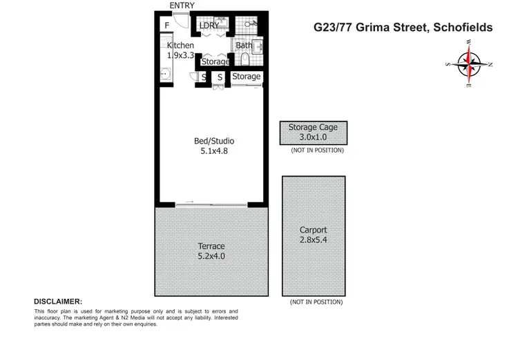 Floorplan of Homely apartment listing, G23/77 Grima Street, Schofields NSW 2762
