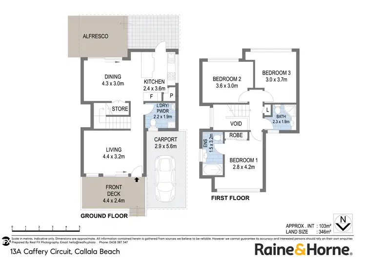 Floorplan of Homely house listing, 13A Caffery Circuit, Callala Beach NSW 2540