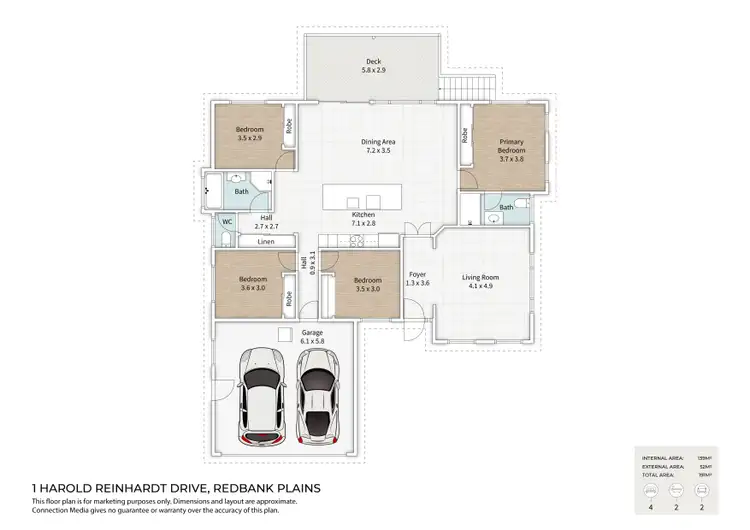 Floorplan of Homely house listing, 1 Harold Reinhardt Drive, Redbank Plains QLD 4301