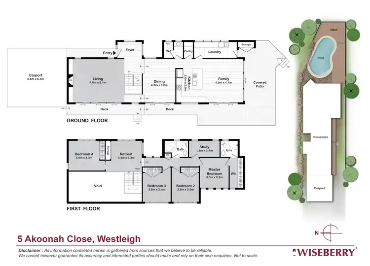 Floorplan of Homely house listing, 5 Akoonah Close, Westleigh NSW 2120