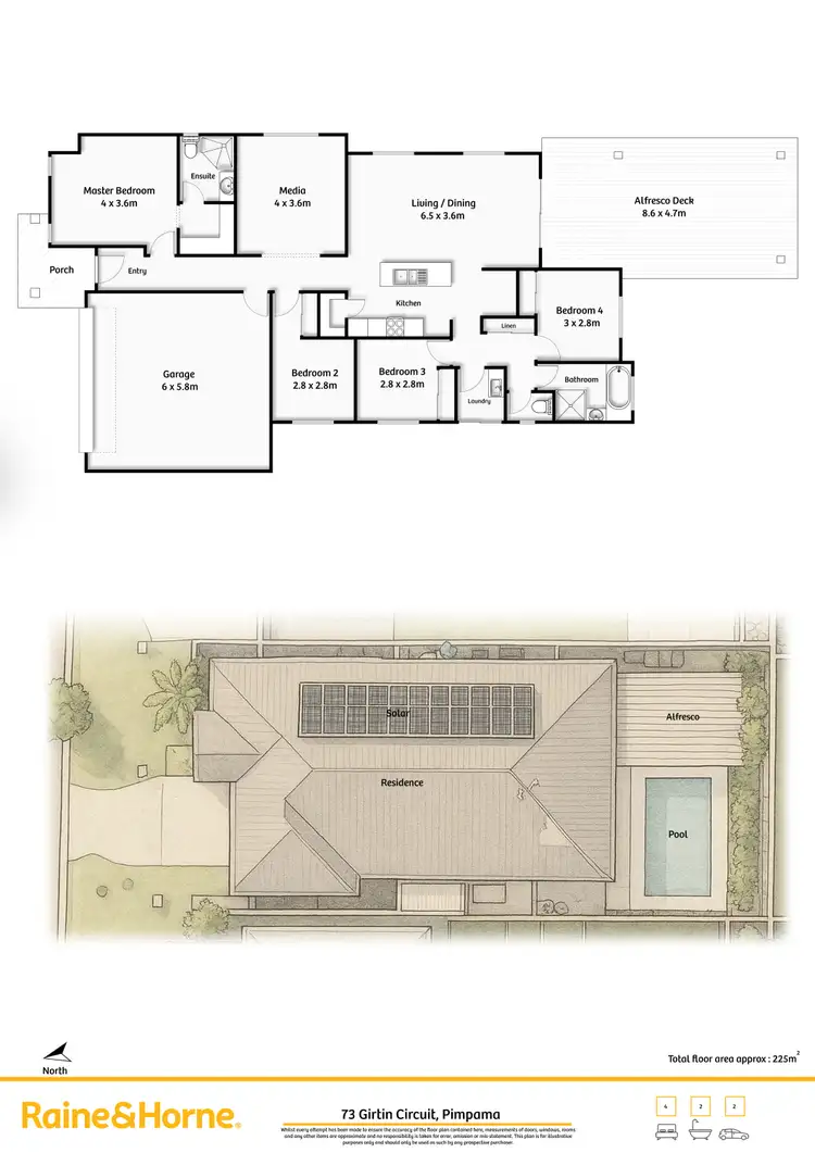 Floorplan of Homely house listing, 73 Girtin Circuit, Pimpama QLD 4209