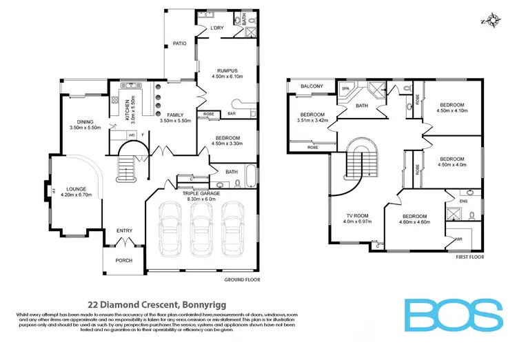 Floorplan of Homely house listing, 22 Diamond Crescent, Bonnyrigg NSW 2177
