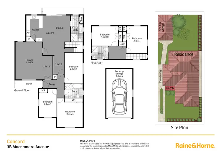 Floorplan of Homely house listing, 3b MacNamara Avenue, Concord NSW 2137