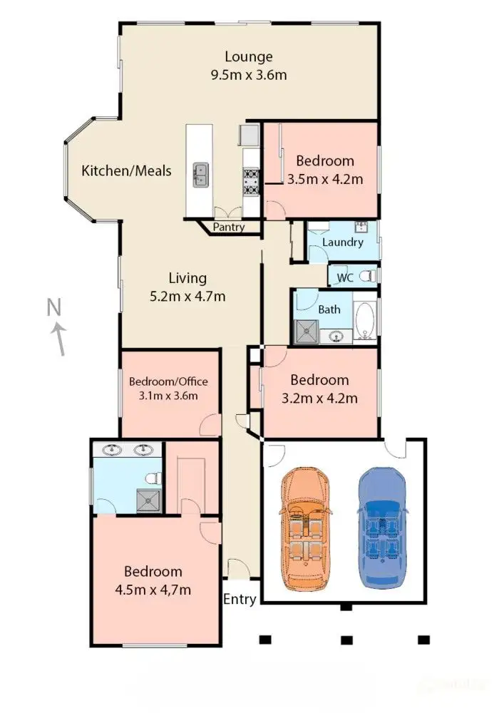 Floorplan of Homely house listing, 10 Blackwood Place, Sunbury VIC 3429