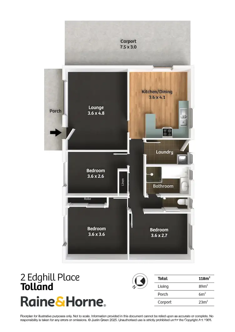 Floorplan of Homely house listing, 2 Edghill Place, Tolland NSW 2650