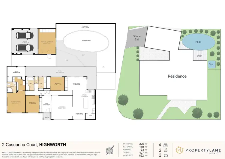 Floorplan of Homely house listing, 2 Casuarina Court, Highworth QLD 4560
