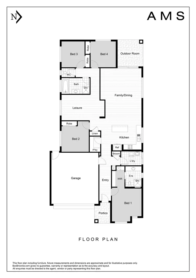 Floorplan of Homely house listing, 4 Burnett Drive, Beveridge VIC 3753