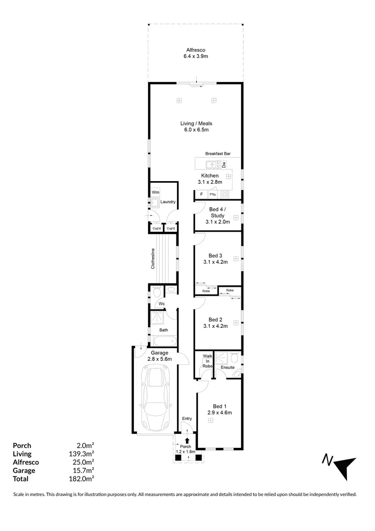 Floorplan of Homely house listing, 24 The Parkway, Klemzig SA 5087