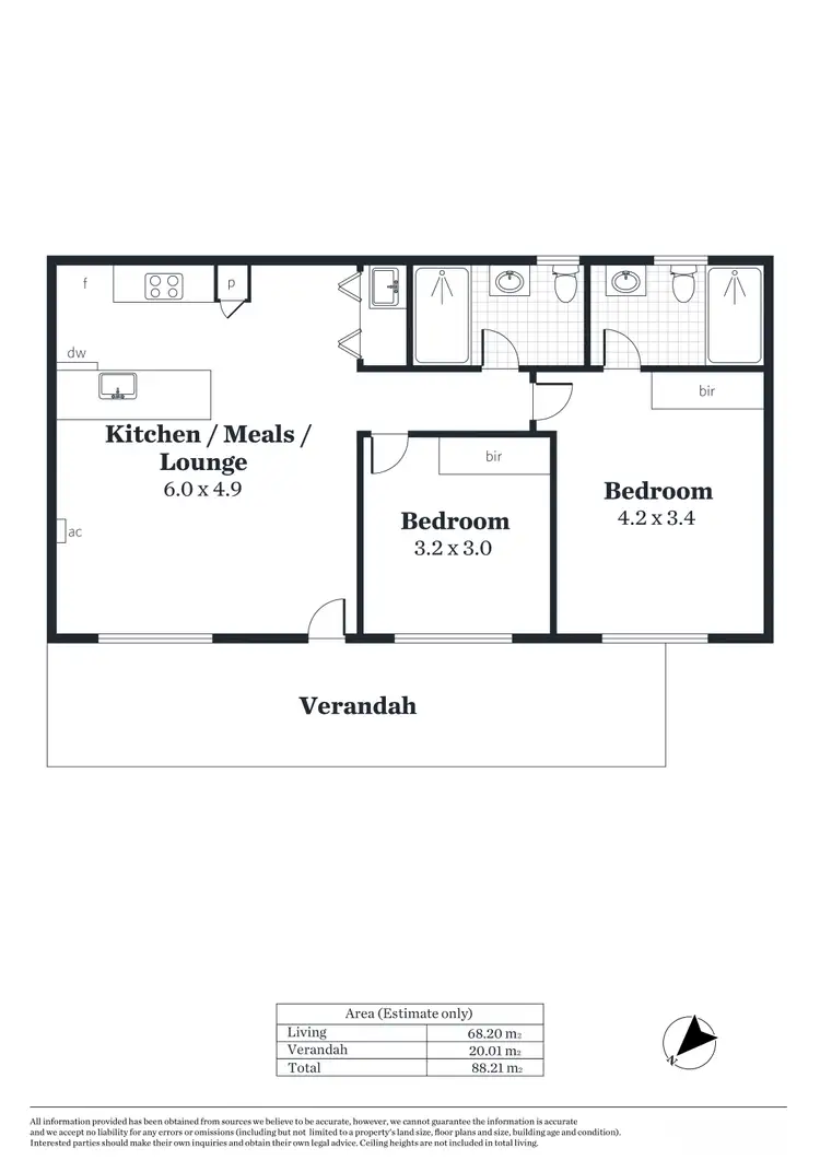 Floorplan of Homely apartment listing, 1/168 Prospect Road, Prospect SA 5082
