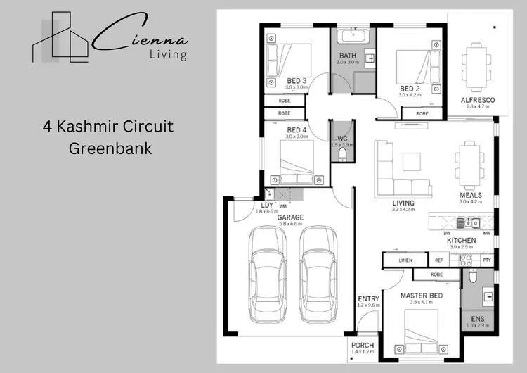 Floorplan of Homely house listing, 4 Kashmir Circuit, Greenbank QLD 4124