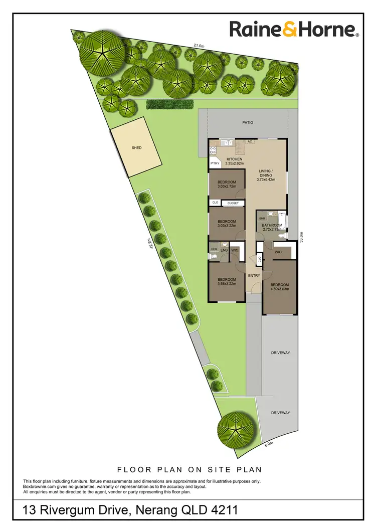 Floorplan of Homely house listing, 13 Rivergum Drive, Nerang QLD 4211