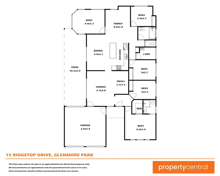 Floorplan of Homely house listing, 15 Ridgetop Drive, Glenmore Park NSW 2745
