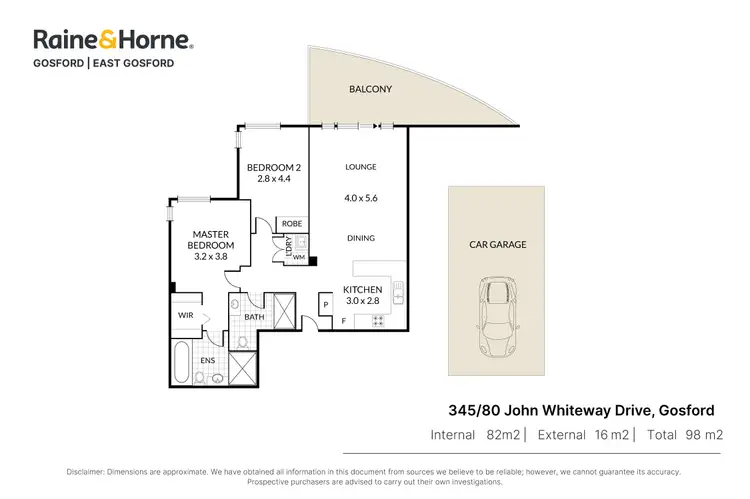 Floorplan of Homely apartment listing, 345/80 John Whiteway Drive, Gosford NSW 2250