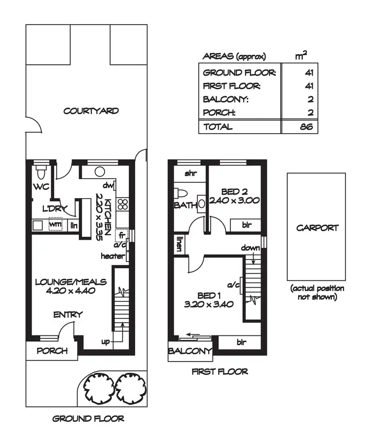Floorplan of Homely unit listing, 10/115 Royal Avenue, Pooraka SA 5095