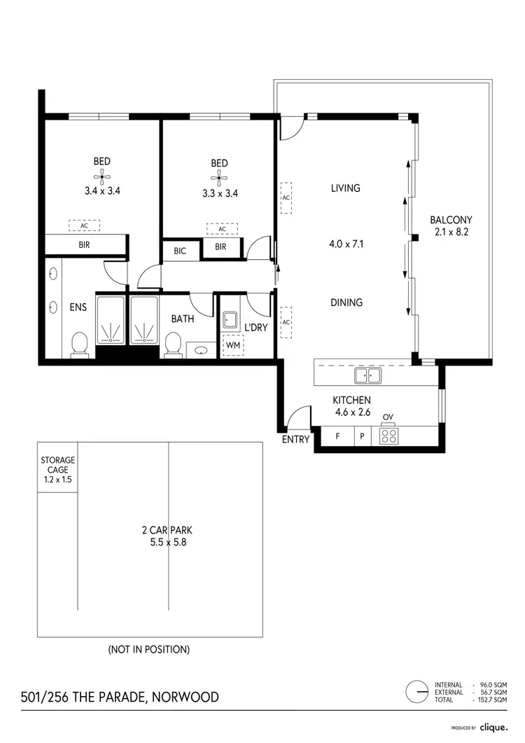 Floorplan of Homely apartment listing, 501/256 The Parade, Norwood SA 5067