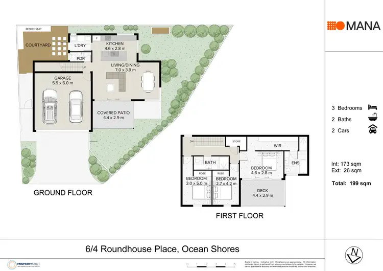 Floorplan of Homely house listing, 6/4 Roundhouse Place, Ocean Shores NSW 2483