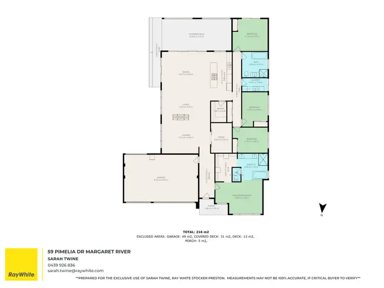Floorplan of Homely house listing, 59 Pimelia Drive, Margaret River WA 6285