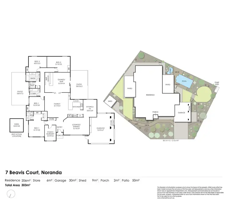 Floorplan of Homely house listing, 7 Beavis Court, Noranda WA 6062