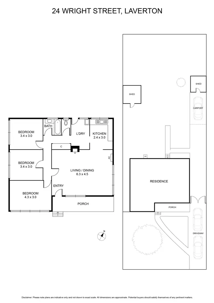 Floorplan of Homely house listing, 24 Wright Street, Laverton VIC 3028