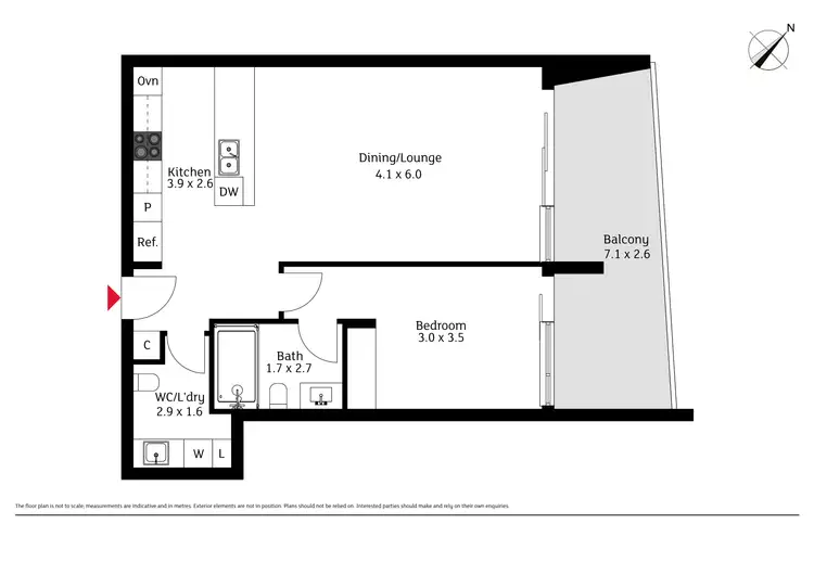Floorplan of Homely apartment listing, 60/7 State Circle, Forrest ACT 2603