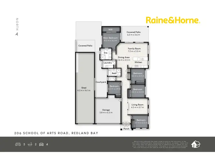 Floorplan of Homely house listing, 206 School of Arts Rd, Redland Bay QLD 4165