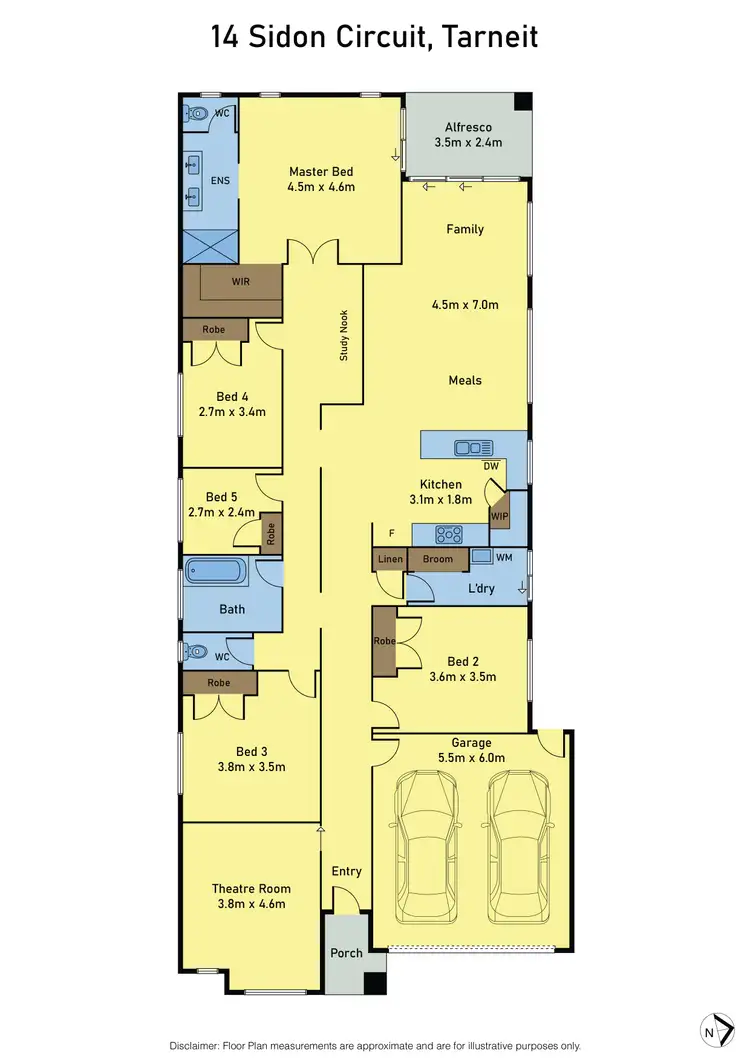 Floorplan of Homely house listing, 14 Sidon Circuit, Tarneit VIC 3029