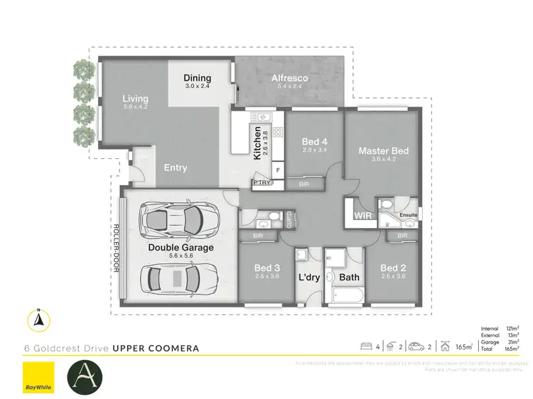 Floorplan of Homely house listing, 6 Goldcrest Drive, Upper Coomera QLD 4209