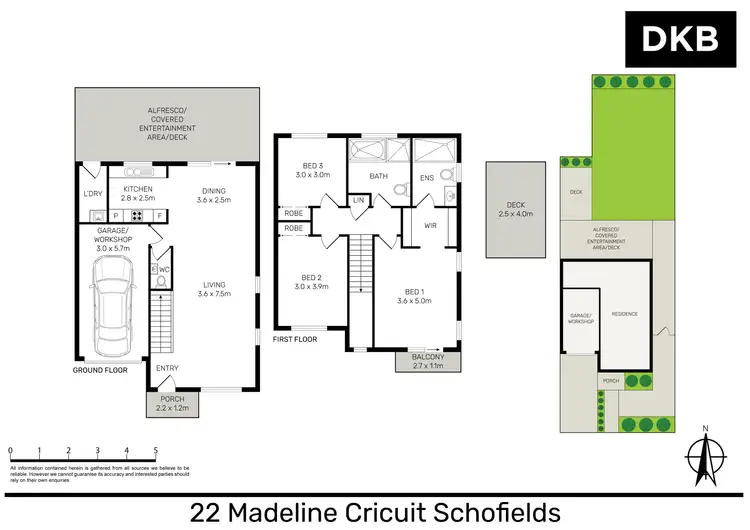 Floorplan of Homely semi-detached listing, 22 Madeline Circuit, Schofields NSW 2762