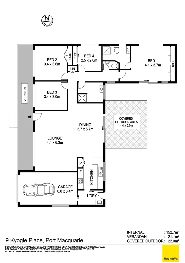 Floorplan of Homely house listing, 9 Kyogle Place, Port Macquarie NSW 2444