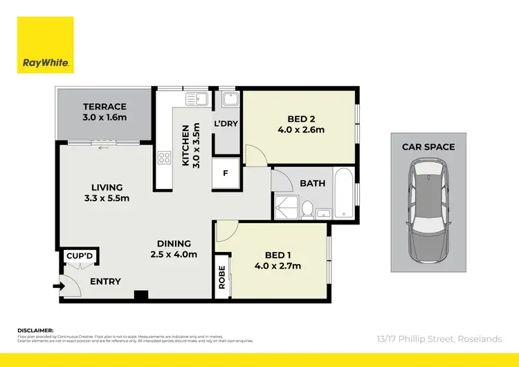Floorplan of Homely apartment listing, 13/17-19 Phillip Street, Roselands NSW 2196