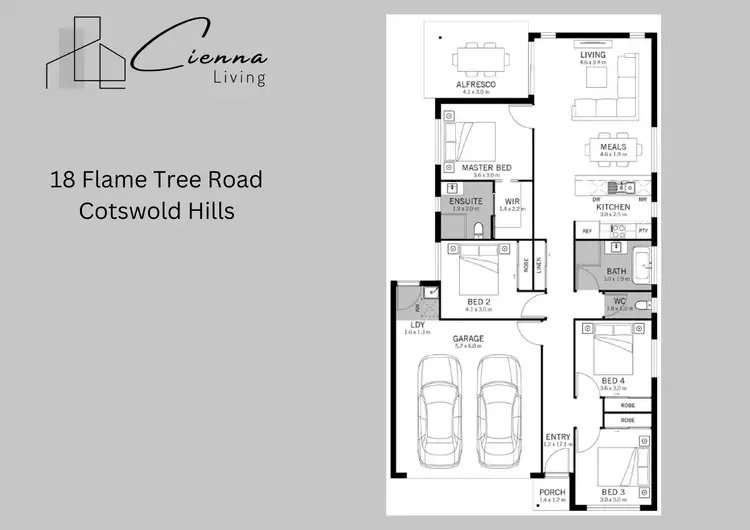 Floorplan of Homely house listing, 18 Flame Tree Road, Cotswold Hills QLD 4350