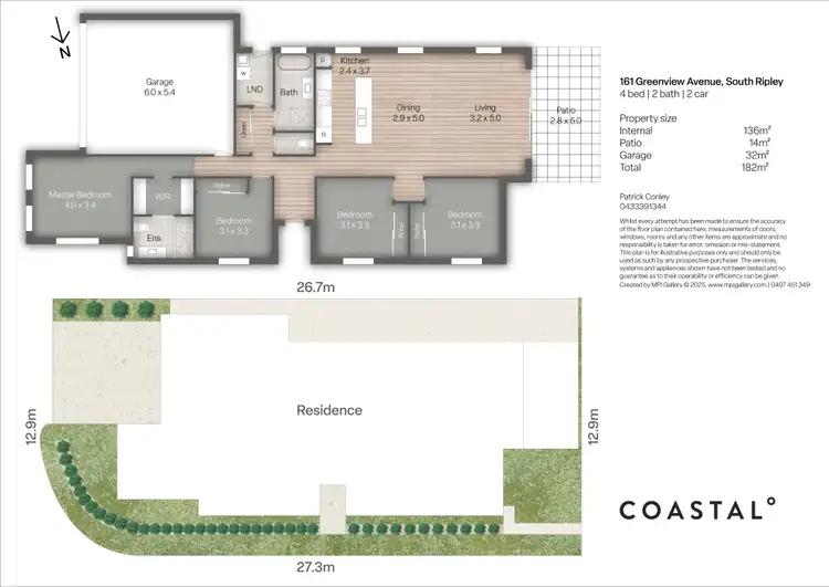 Floorplan of Homely house listing, 161 Greenview Avenue, South Ripley QLD 4306