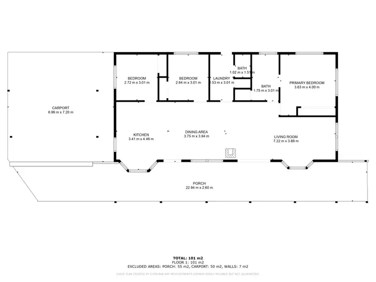 Floorplan of Homely house listing, 416 Middle Creek Road, Federal QLD 4568