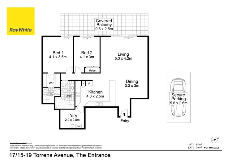 Floorplan of Homely apartment listing, 17/15-19 Torrens Avenue, The Entrance NSW 2261