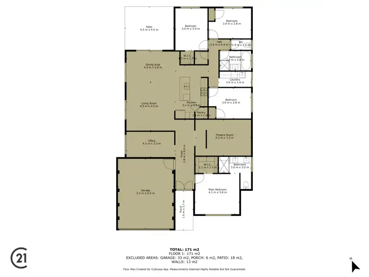 Floorplan of Homely house listing, 25 Majorelle Way, Karnup WA 6176