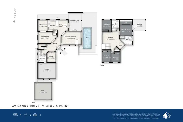 Floorplan of Homely house listing, 49 Sandy Drive, Victoria Point QLD 4165