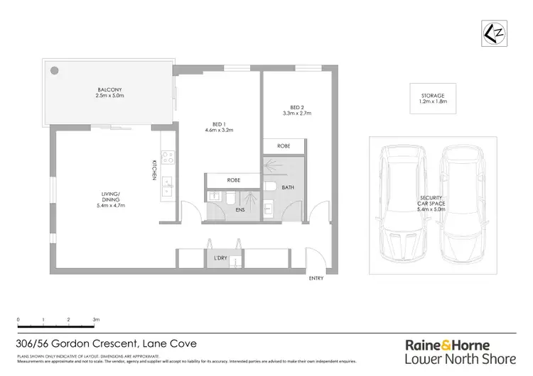 Floorplan of Homely apartment listing, 306/56 Gordon Crescent, Lane Cove NSW 2066