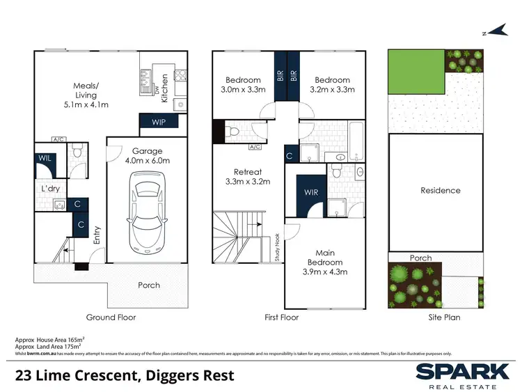 Floorplan of Homely townhouse listing, 23 Lime Crescent, Diggers Rest VIC 3427
