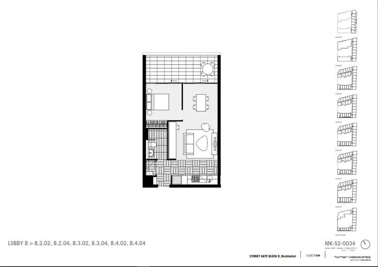 Floorplan of Homely apartment listing, 404/20 Dunkerley Place, Waterloo NSW 2017