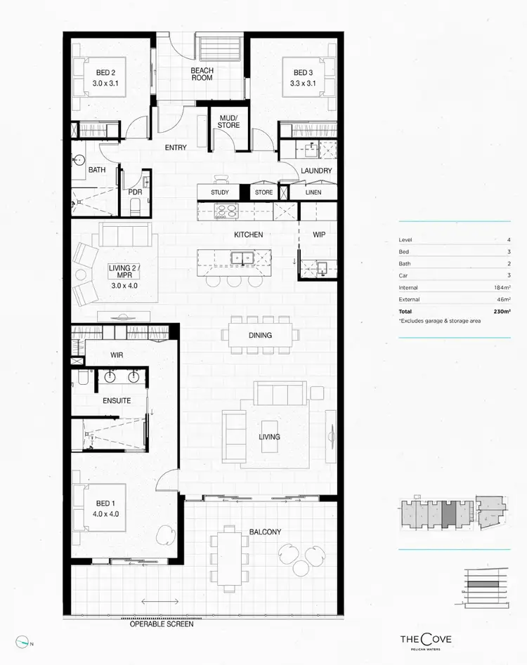 Floorplan of Homely unit listing, 2404/18 Spitfire Banks Drive, Pelican Waters QLD 4551