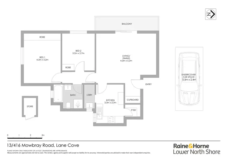 Floorplan of Homely apartment listing, 13/416 Mowbray Road, Lane Cove NSW 2066