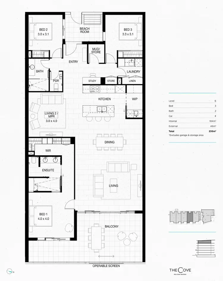 Floorplan of Homely unit listing, 2604/18 Spitfire Banks Drive, Pelican Waters QLD 4551