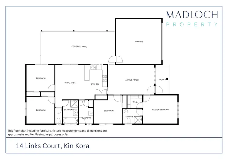 Floorplan of Homely house listing, 14 Links Court, Kin Kora QLD 4680