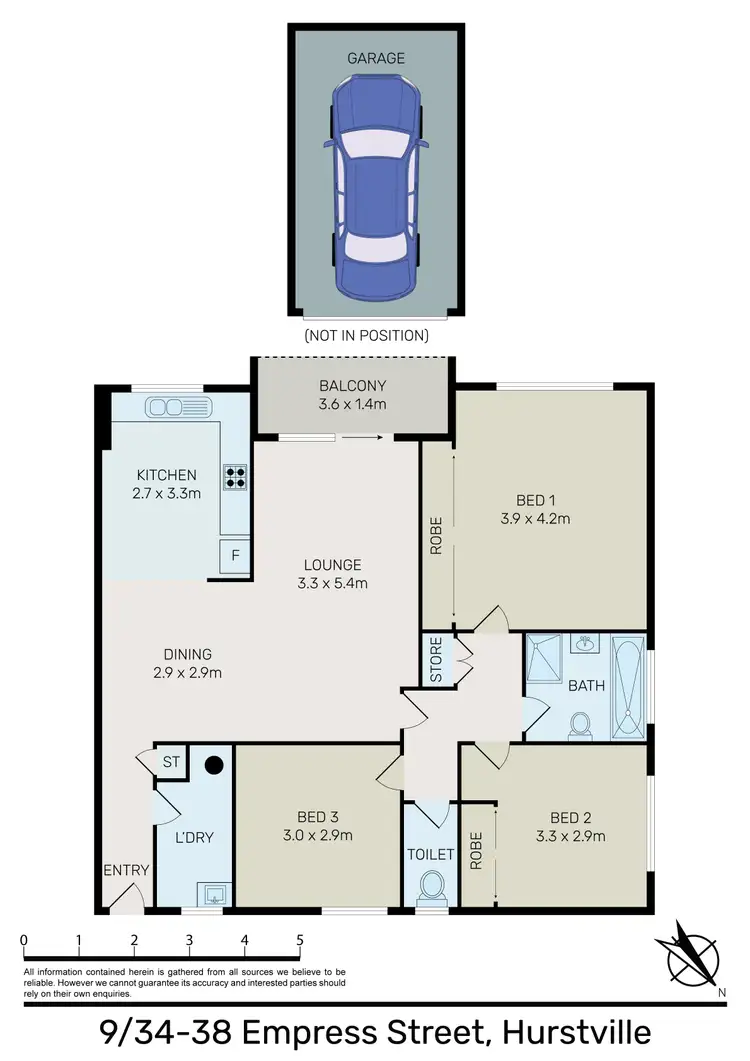 Floorplan of Homely unit listing, 9/34-38 Empress Street, Hurstville NSW 2220