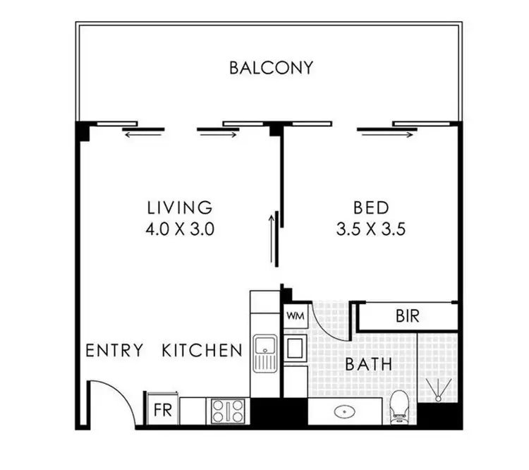 Floorplan of Homely apartment listing, 14/118 Adelaide Terrace, East Perth WA 6004