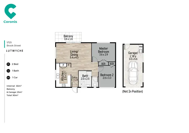Floorplan of Homely unit listing, 1/125 Brook Street, Lutwyche QLD 4030