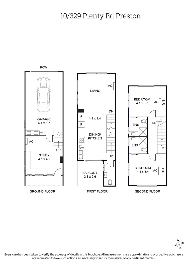 Floorplan of Homely townhouse listing, 2, 3, 4/329-331 Plenty Road, Preston VIC 3072