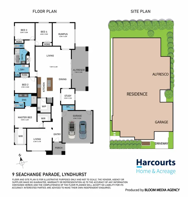 Floorplan of Homely house listing, 9 Seachange Parade, Lyndhurst VIC 3975