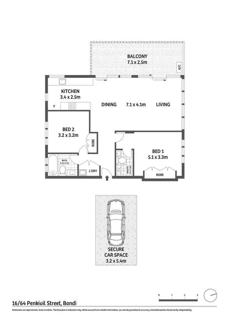 Floorplan of Homely apartment listing, 16/64 Penkivil Street, Bondi NSW 2026
